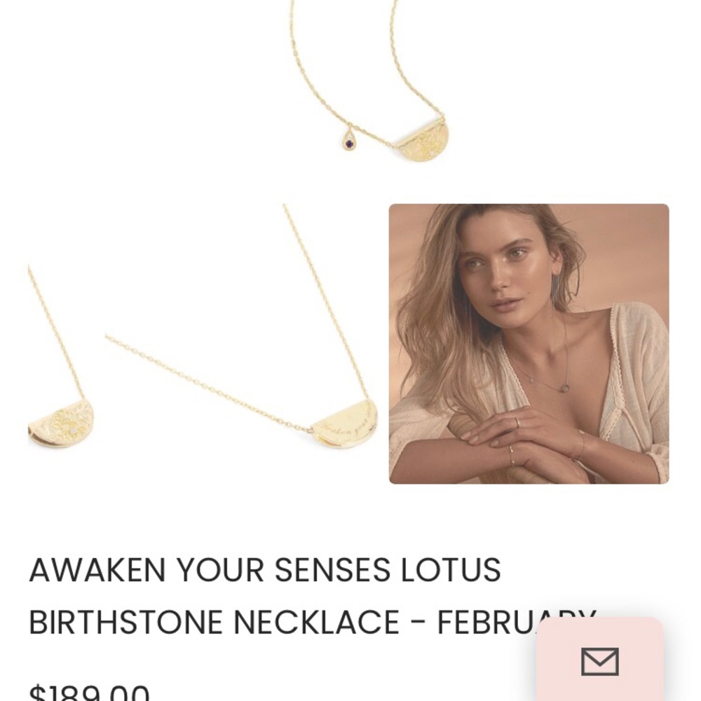 By Charlotte February Birthstone knecklace